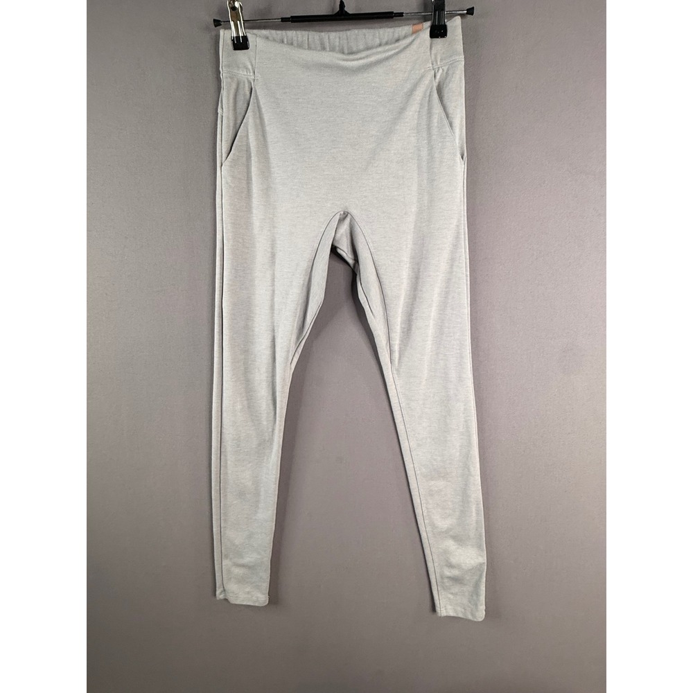 Lunya Restore Pocket Legging Womens S Moonstone Gray Supima Cotton Loungewear